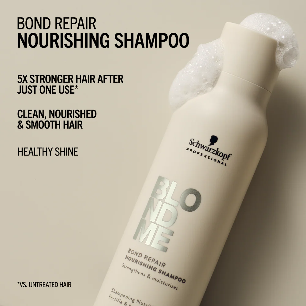 Schwarzkopf Professional BlondMe Bond Repair Nourishing Shampoo 300ml - Image 4