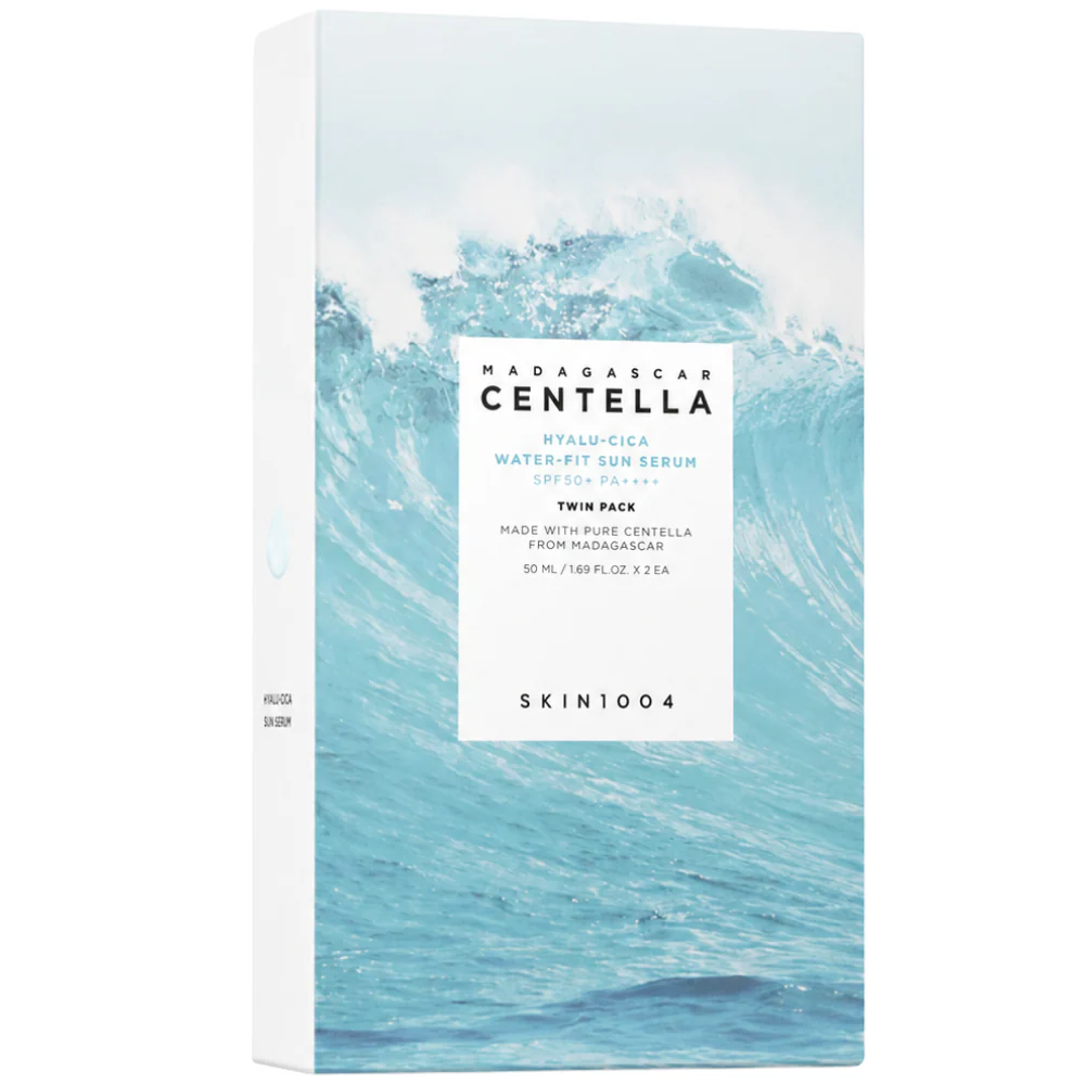 Skin1004 Madagascar Centella Hyalu-Cica Water-Fit Serum PA++++ SPF50+ Duo 2 x 50ml - Image 3