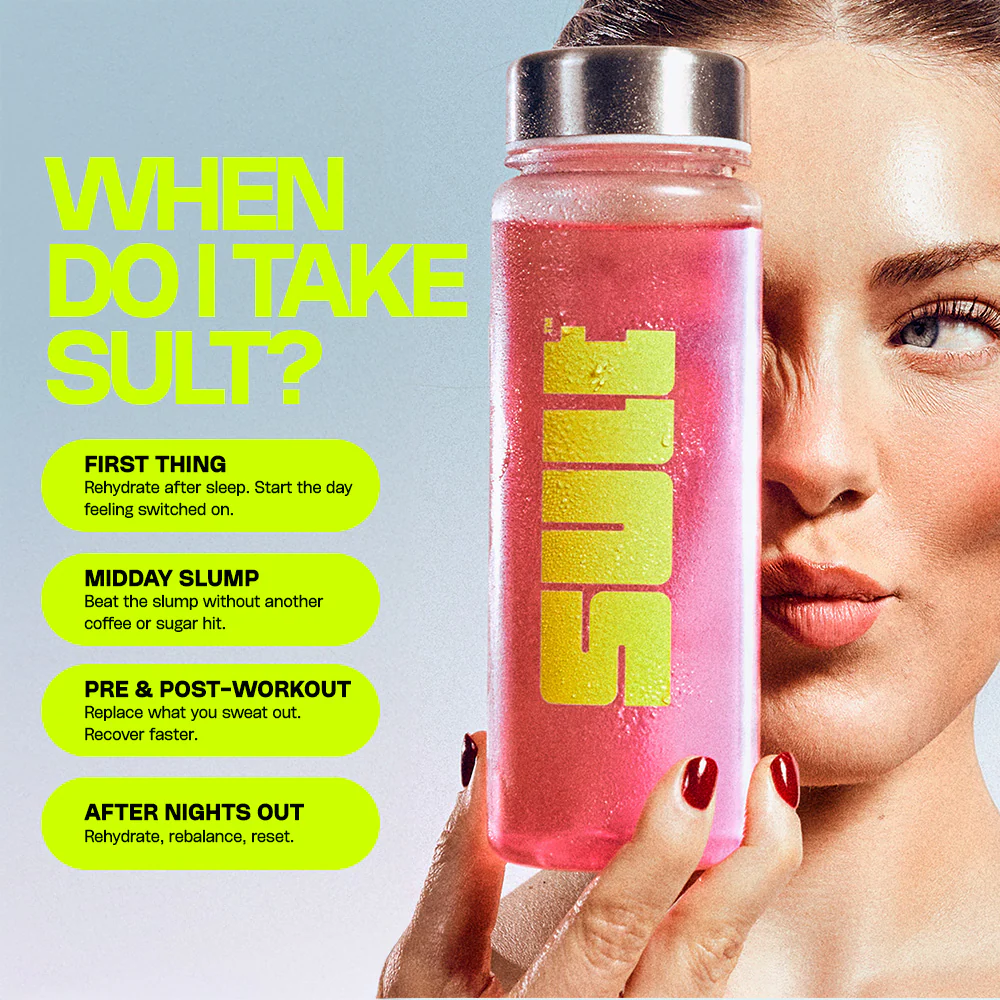 SULT Electrolyte Hydration Powder Supplement Watermelon Berry x26 - Image 12