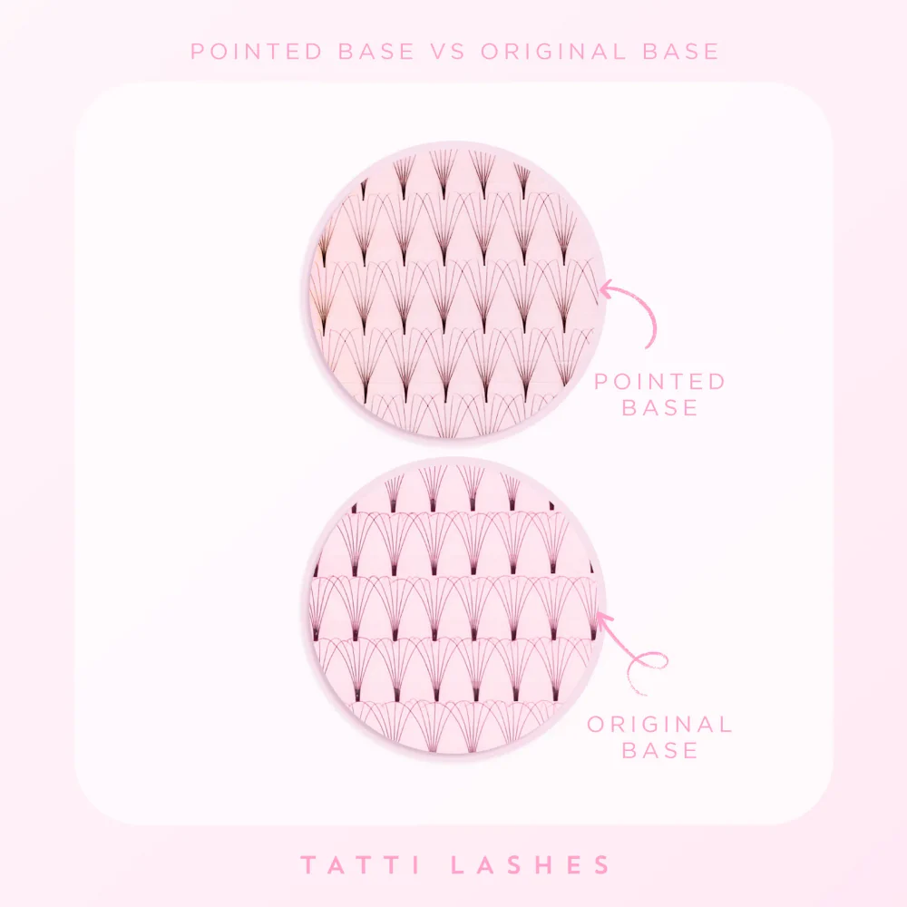 Tatti Lashes 11mm D Curl Pre-Fanned Russian Volume 6D Individual Lashes Black - Image 3