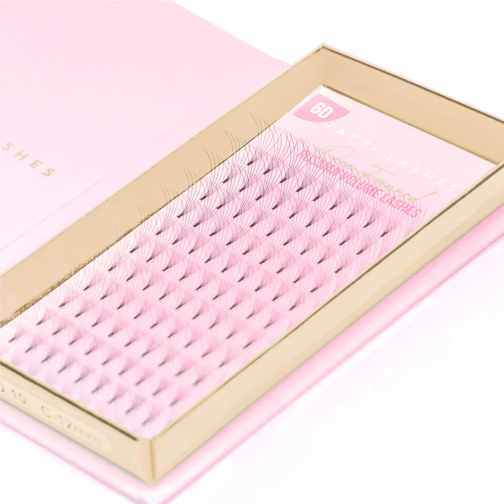 Tatti Lashes 11mm D Curl Pre-Fanned Russian Volume 6D Individual Lashes Black - Image 4