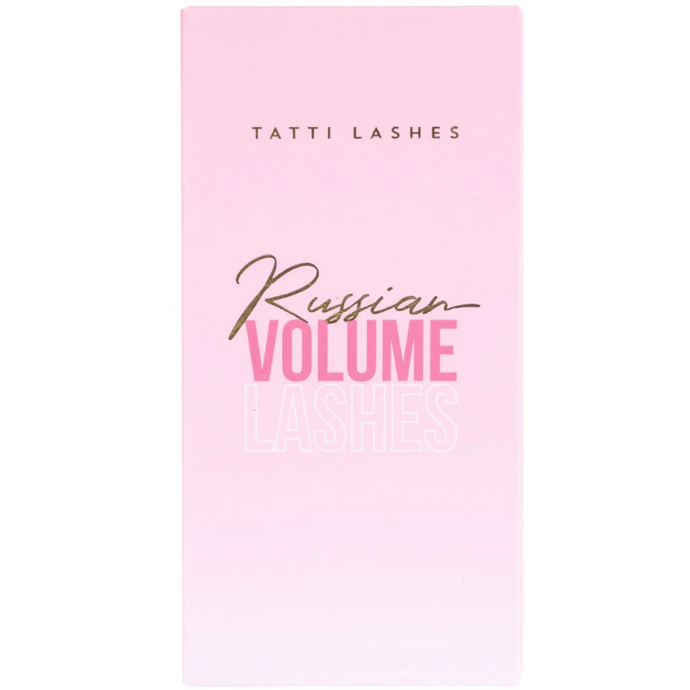 Tatti Lashes 12mm D Curl 0.05 Russian Volume Individual Lashes Black