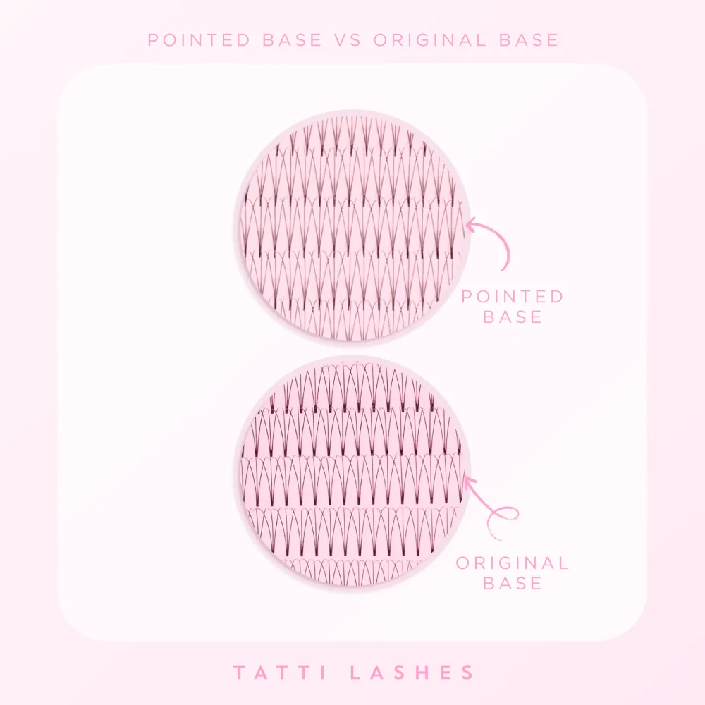 Tatti Lashes 12mm D Curl Pre-Fanned Russian Volume 3D Individual Lashes Black - Image 3