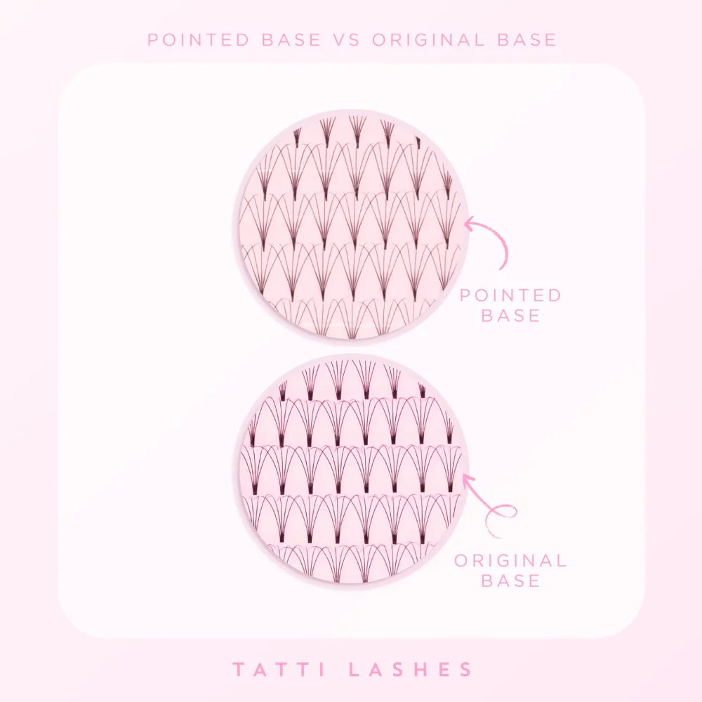 Tatti Lashes 12mm D Curl Pre-Fanned Russian Volume 5D Individual Lashes Black - Image 3