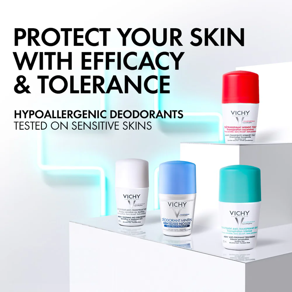 Vichy Intensive 48h Anti-Perspirant Deodorant Roll-On 50ml - Image 6