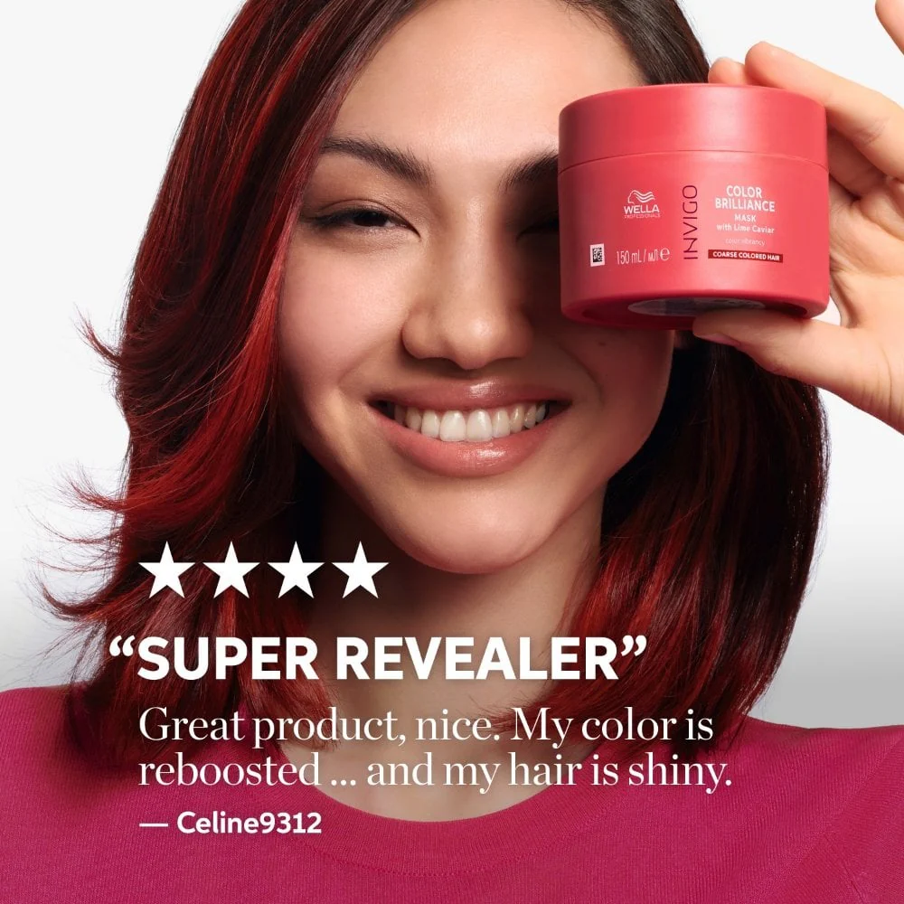 Wella Professionals Invigo Colour Brilliance Vibrant Colour Mask Coarse Hair 500ml - Image 8