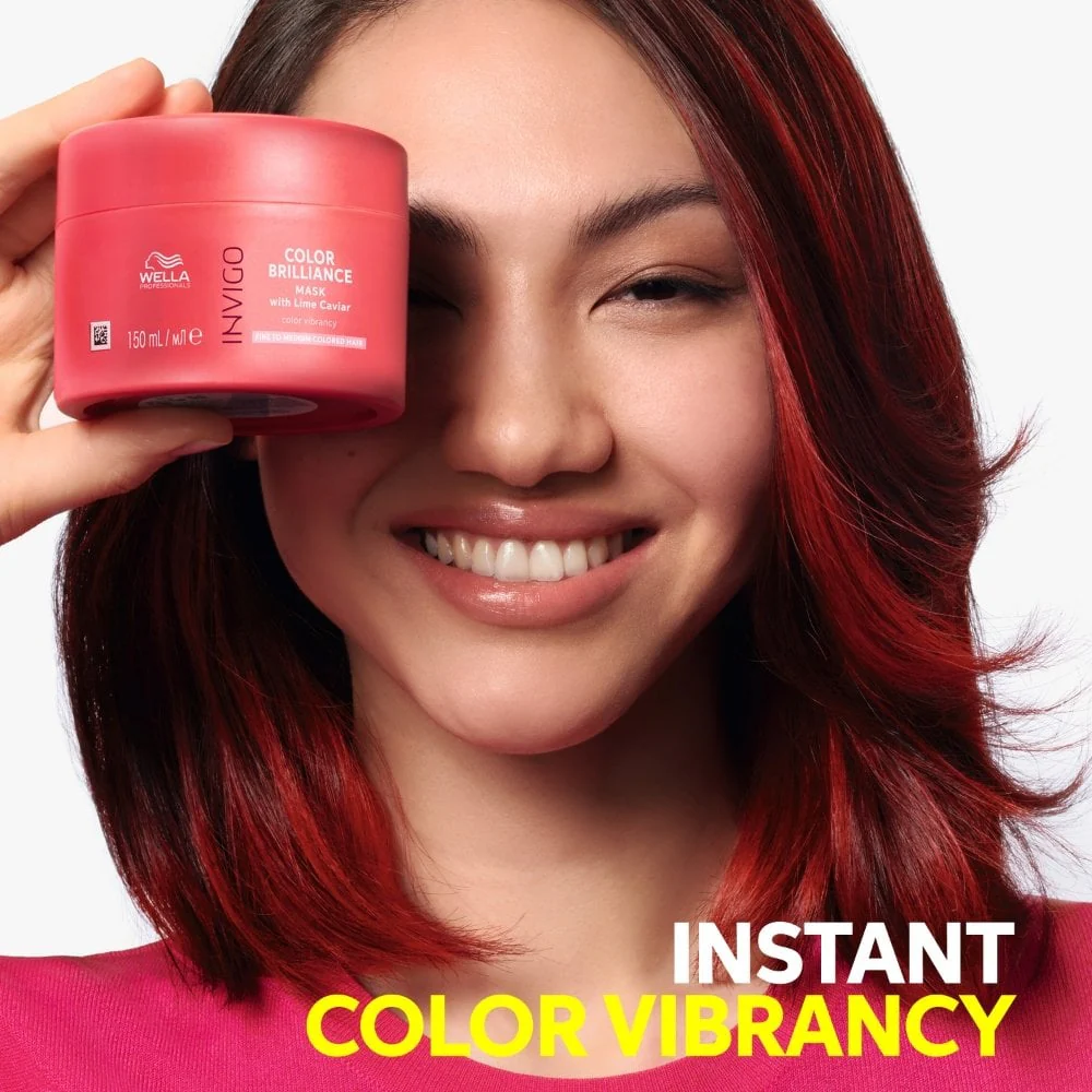 Wella Professionals Invigo Colour Brilliance Vibrant Colour Mask Fine/Medium Hair 150ml - Image 2